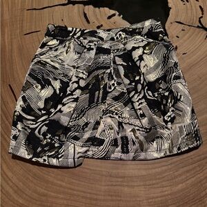 Black and Gold Patterned Skirt